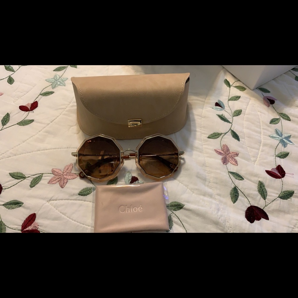 Authentic Chloe CAITE ROUND SUNGLASSES - Picture 5 of 7